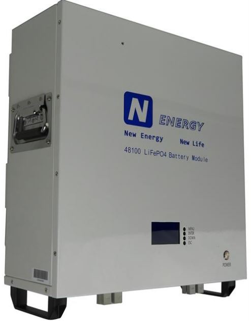 N-Energy 4.8KWH 100AH 48V WALL MOUNT LITHUIM ION BATTERY MODULE