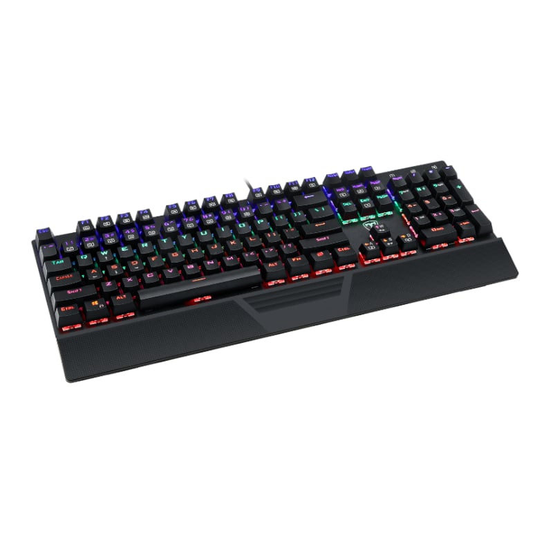 T-Dagger Destroyer 104 Key|Wrist Guard|Rainbow Backlit Gaming Mechanical Keyboard – Black