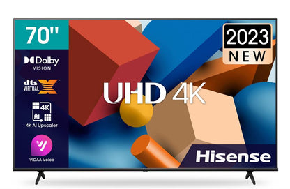 Hisense 70 inch A6K Series Direct LED UHD Smart TV - Resolution 3840 × 2160
