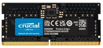 Crucial 8GB 4800MHz DDR5 SODIMM Notebook Memory