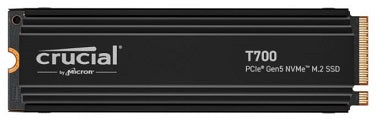 Crucial T700 2TB M.2 NVMe Gen5 with Heatsink NAND SSD