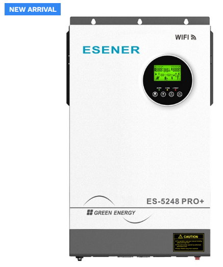 ESENER Pure Sine Wave Inverter - 48VDC / 5.2kw / 5200W - with WIFI Dongle