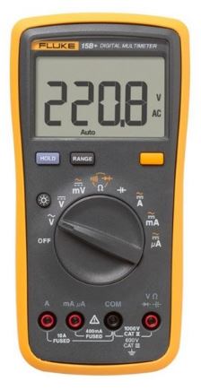 FLUKE 15B+ 4000 Count Digital Multimeter with Auto and Manual Range