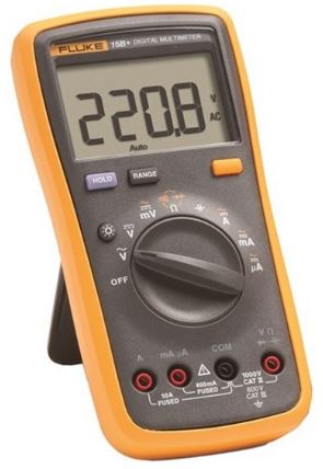 FLUKE 15B+ 4000 Count Digital Multimeter with Auto and Manual Range