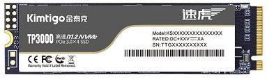 Kimtigo TP3000 256GB GEN3 M.2 NVMe SSD