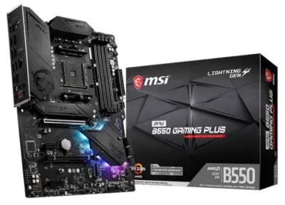 MSI MPG B550 Gaming Plus AMD AM4 ATX Gaming Motherboard