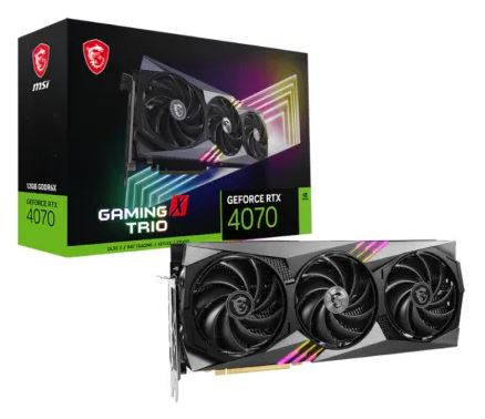 MSI Nvidia GeForce RTX 4070 Gaming X Trio GDDR6X 192-BIT Graphics Card