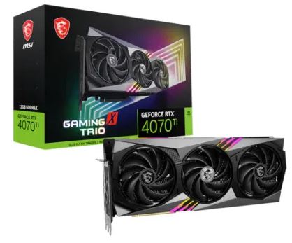 MSI Nvidia GeForce RTX 4070Ti Gaming X Trio 12G GDDR6X 256-BIT Graphics Card