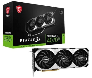 MSI Nvidia GeForce RTX 4070Ti Ventus 3x OC 12G GDDR6X 256-BIT Graphics Card