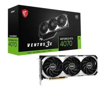 MSI Nvidia GeForce RTX 4070 Ventus 3X 12G OC 12GB GDDR6X Graphics Card