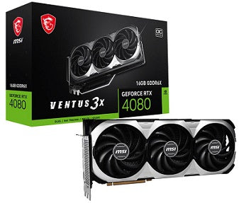 MSI Nvidia GeForce RTX 4080 Ventus 3X OC 16G GDDR6X 256-BIT Graphics Card