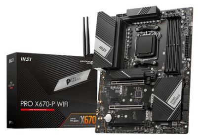MSI PRO X670-P WIFI AMD AM5 ATX Gaming Motherboard
