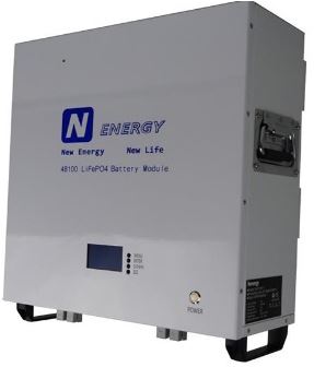 N-Energy 4.8KWH 100AH 48V WALL MOUNT LITHUIM ION BATTERY MODULE