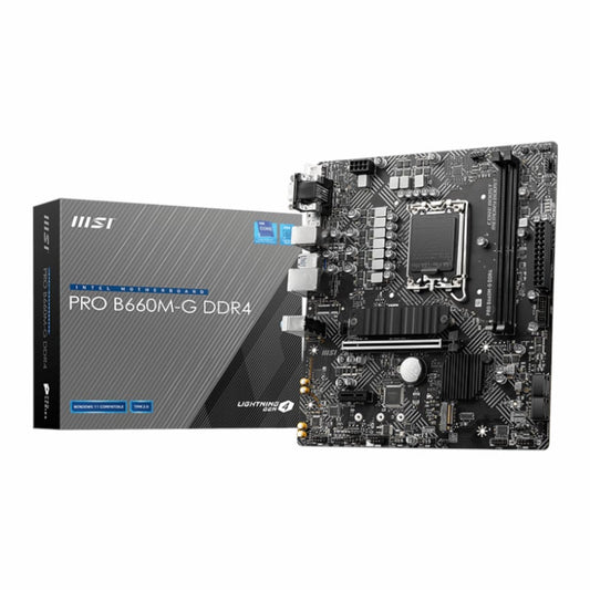 MSI Pro B660M-G DDR4 Intel LGA1700 mATX Motherboard