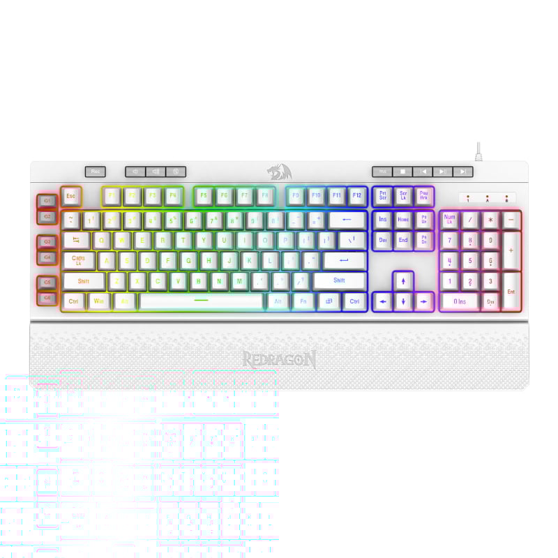 REDRAGON SHIVA Membrane Keyboard – White