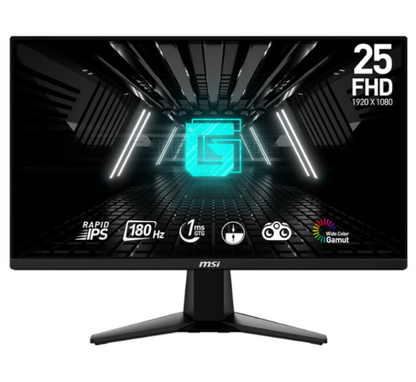 MSI G255F 25″ Gaming Monitor 1920×1080 (FHD) Rapid IPS 1ms 180Hz Adaptive Sync HDMI Displayport Black