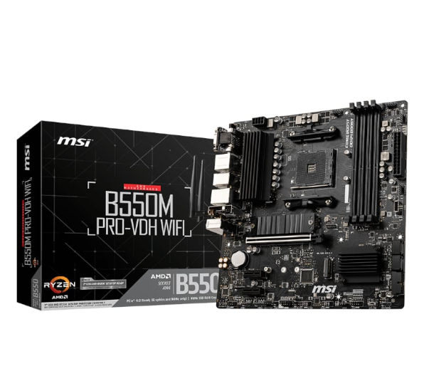 MSI B550M PRO-VDH WIFI AMD AM4 MATX Gaming Motherboard