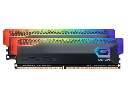 Geil Orion RGB 16GB KIT(2X8GB) 3600MHz DDR4 Desktop Gaming Memory – Grey