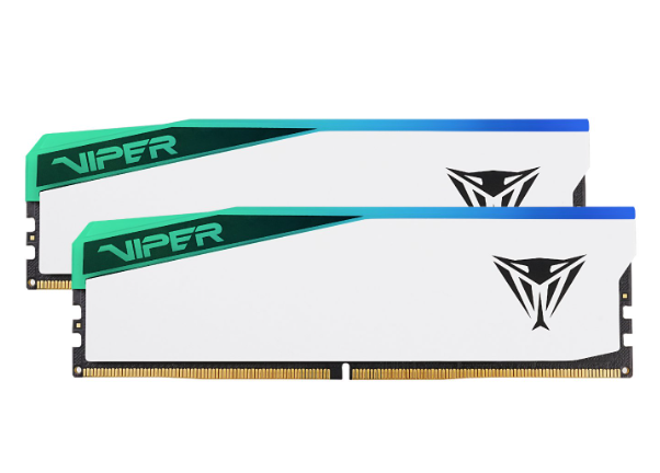 Patriot Viper Elite 5 RGB 32GB 6000MHz DDR5 Desktop Gaming Memory Kit – White