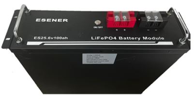 Solarix Esener 2.56 kWh 25.6V 100 Ah Lithium Iron Phosphate Battery Module